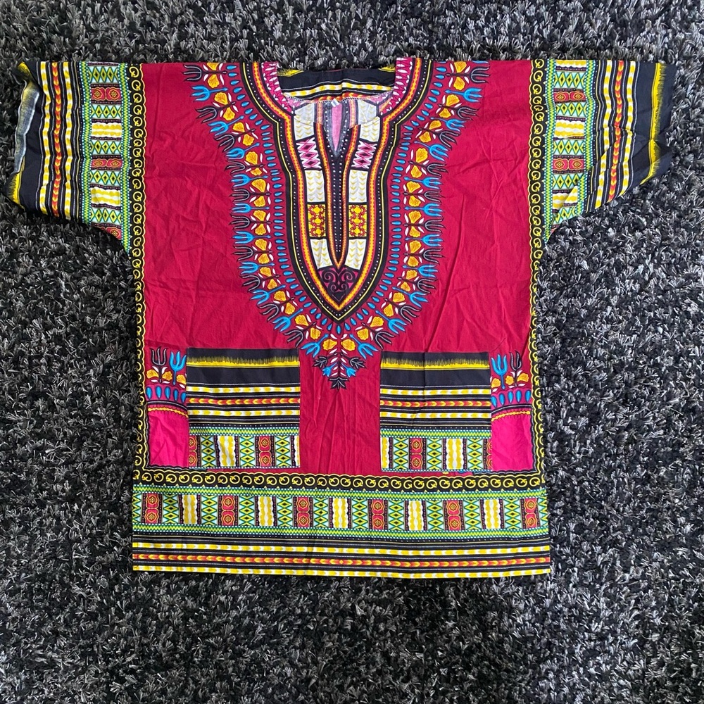 Vibrant Multicolor Unisex Dashiki Shirt